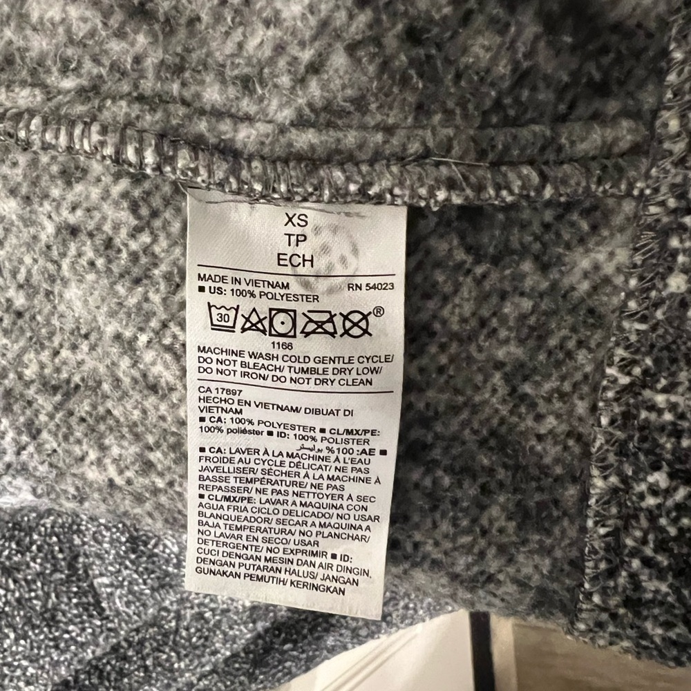 Old Navy XS Gray Heathered Jacket Blazer Cozy Open-Front Design - Picture 5 of 10